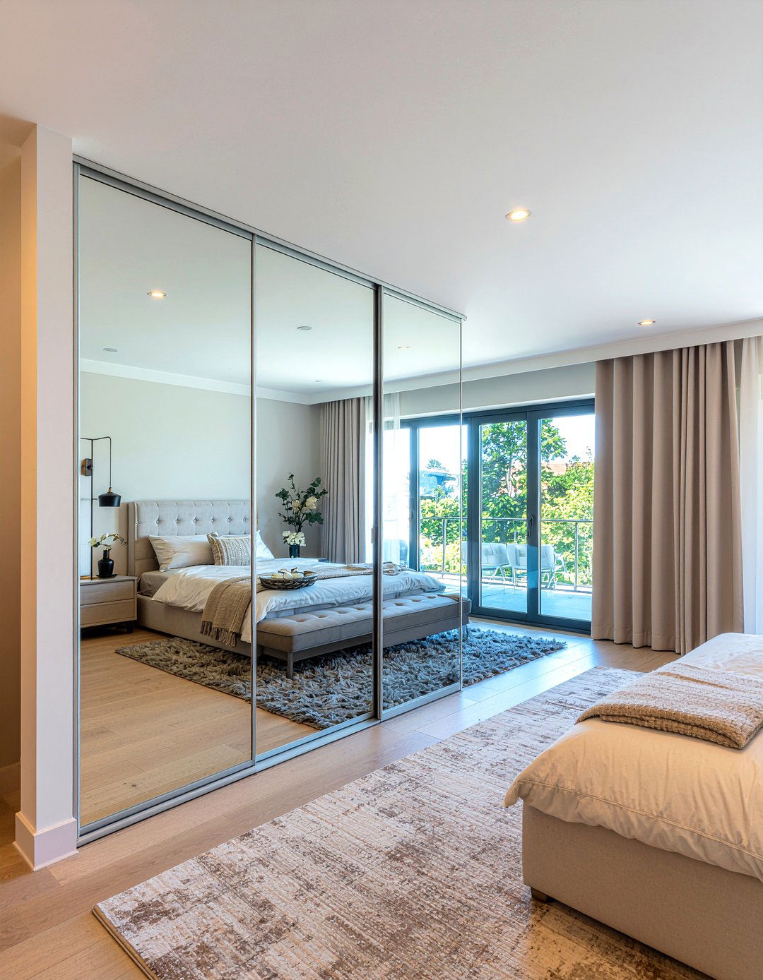 Sliding Door Wardrobe - 30 bedroom hidden storage ideas