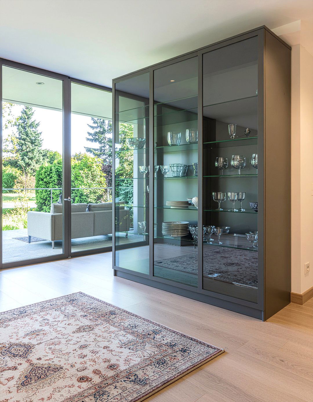 Sliding Glass Door Cabinet - 30 living room display cabinet ideas