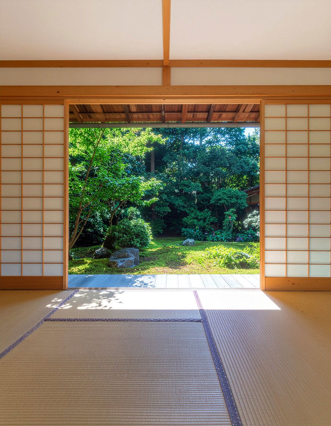 Sliding Glass Doors - 30 Japanese living room ideas