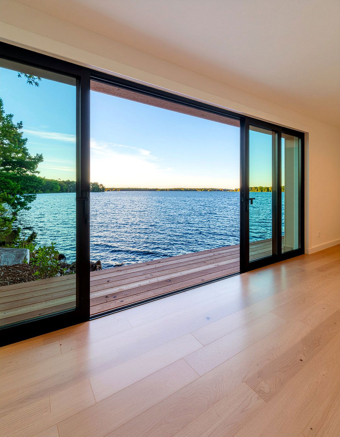 Sliding Glass Doors - 30 lake house dining room ideas