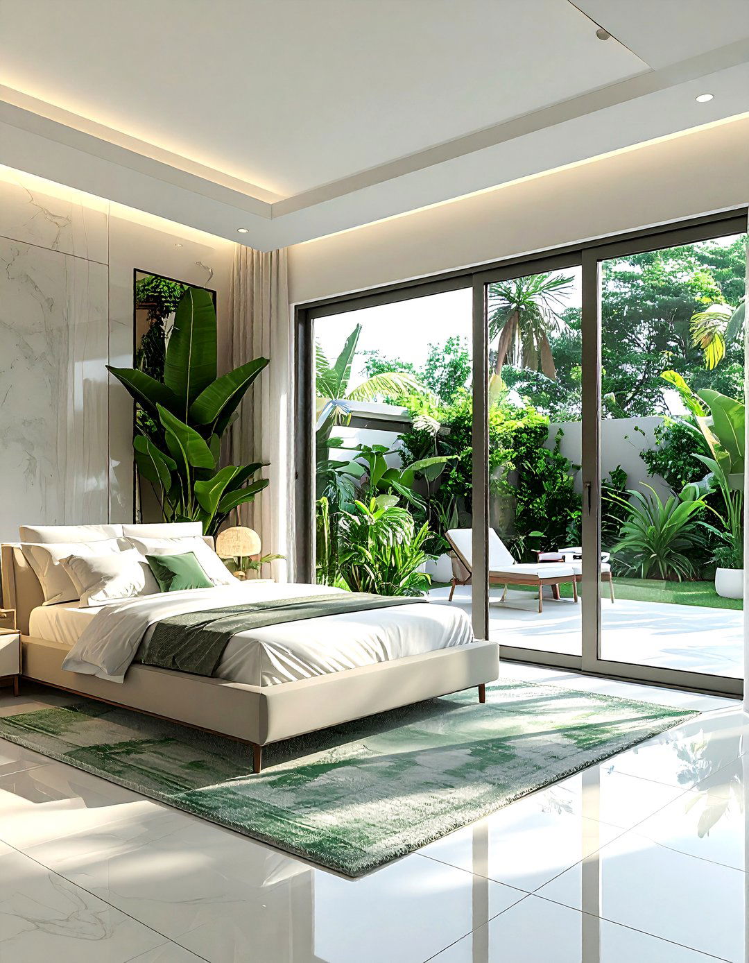 Sliding Glass Doors - 30 airy bedroom ideas