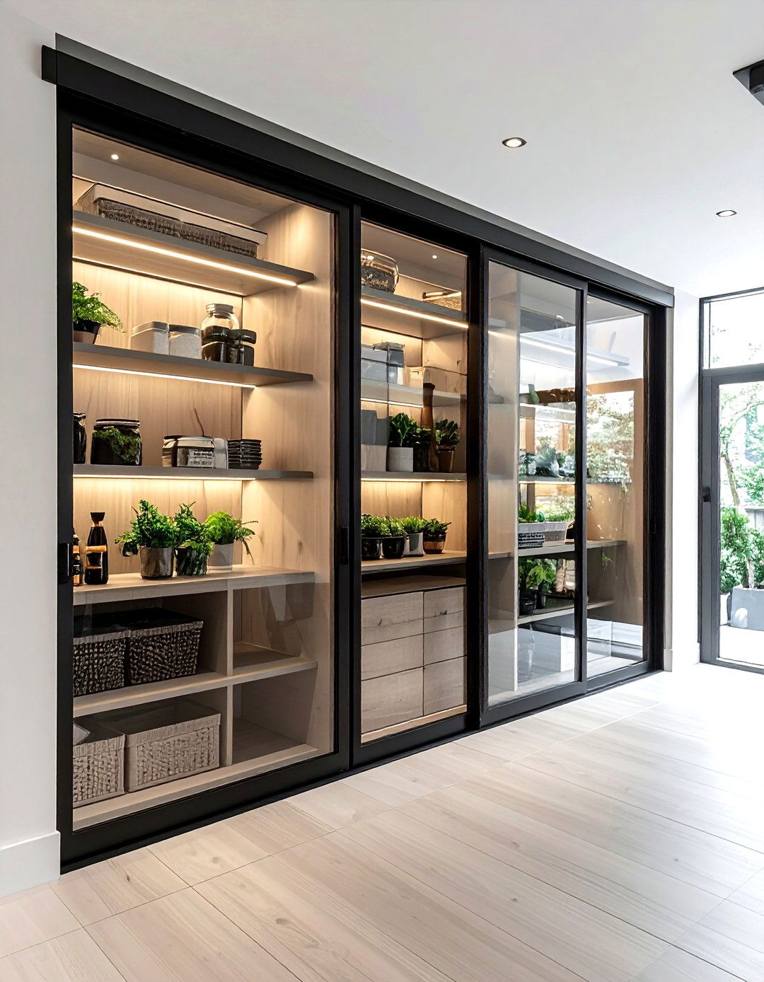 Sliding Glass Pantry Doors - 30 kitchen glass door ideas