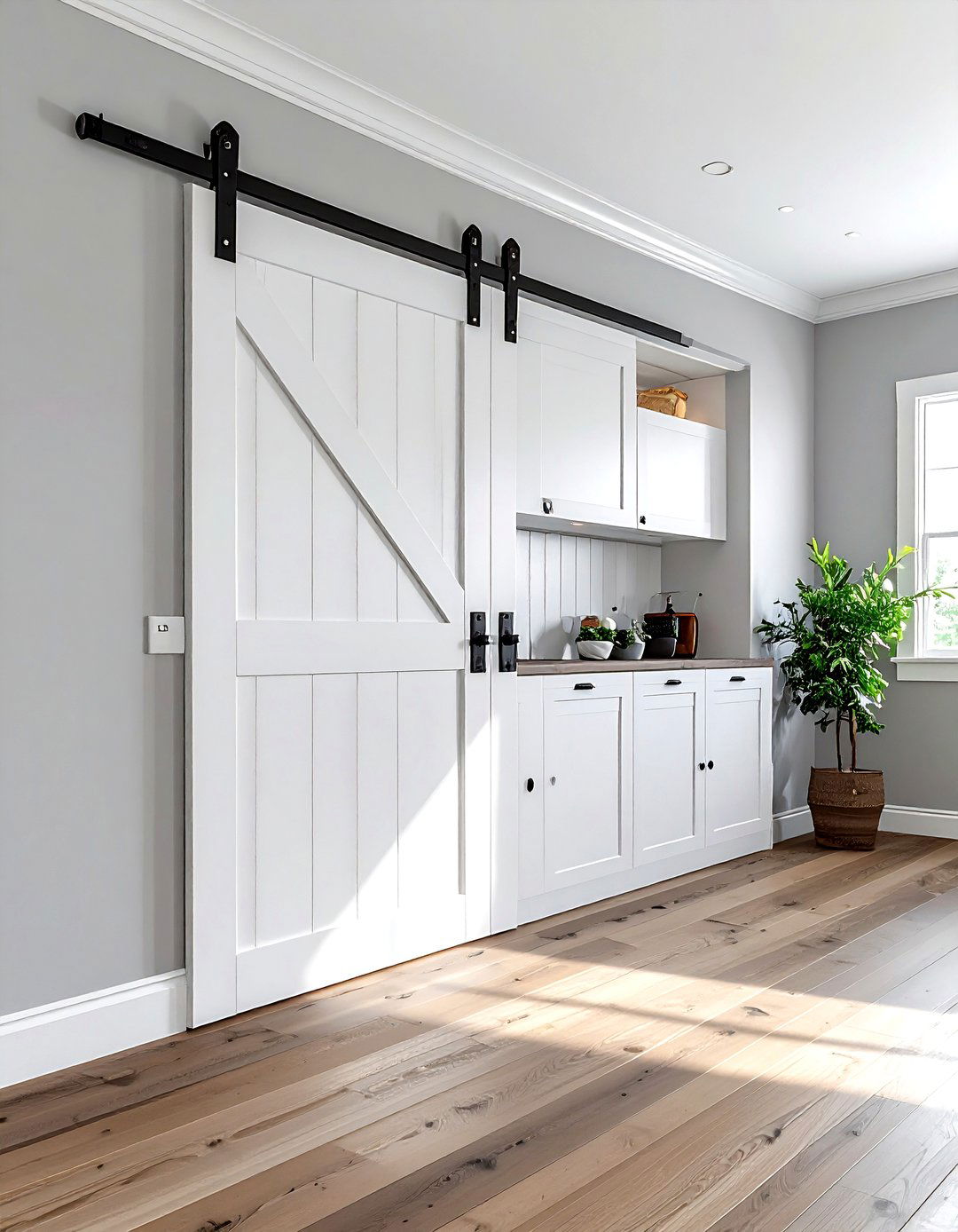 Sliding Pantry Door - 30 DIY kitchen remodel ideas