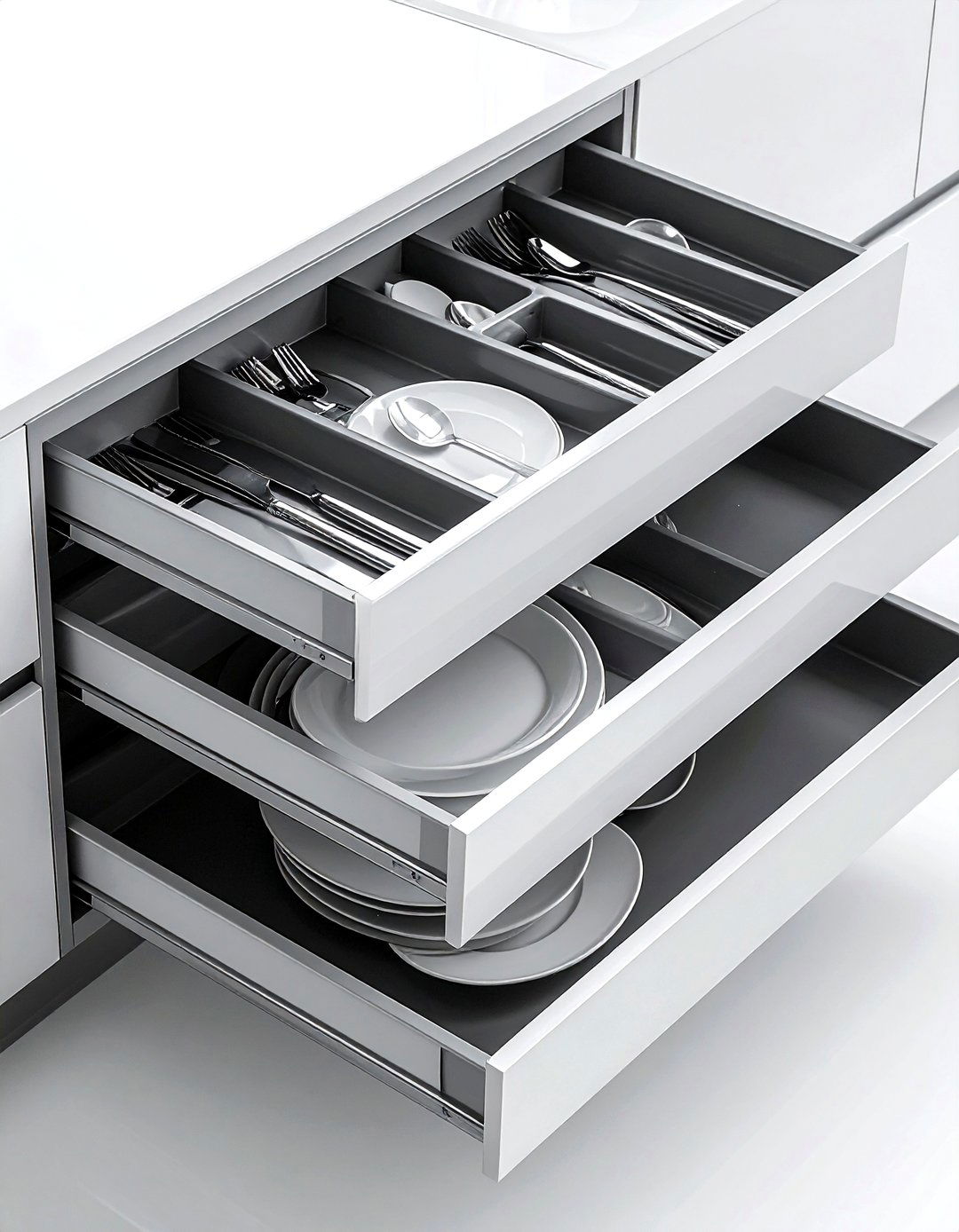 Sliding Tiered Drawer - 30 kitchen drawer organization ideas