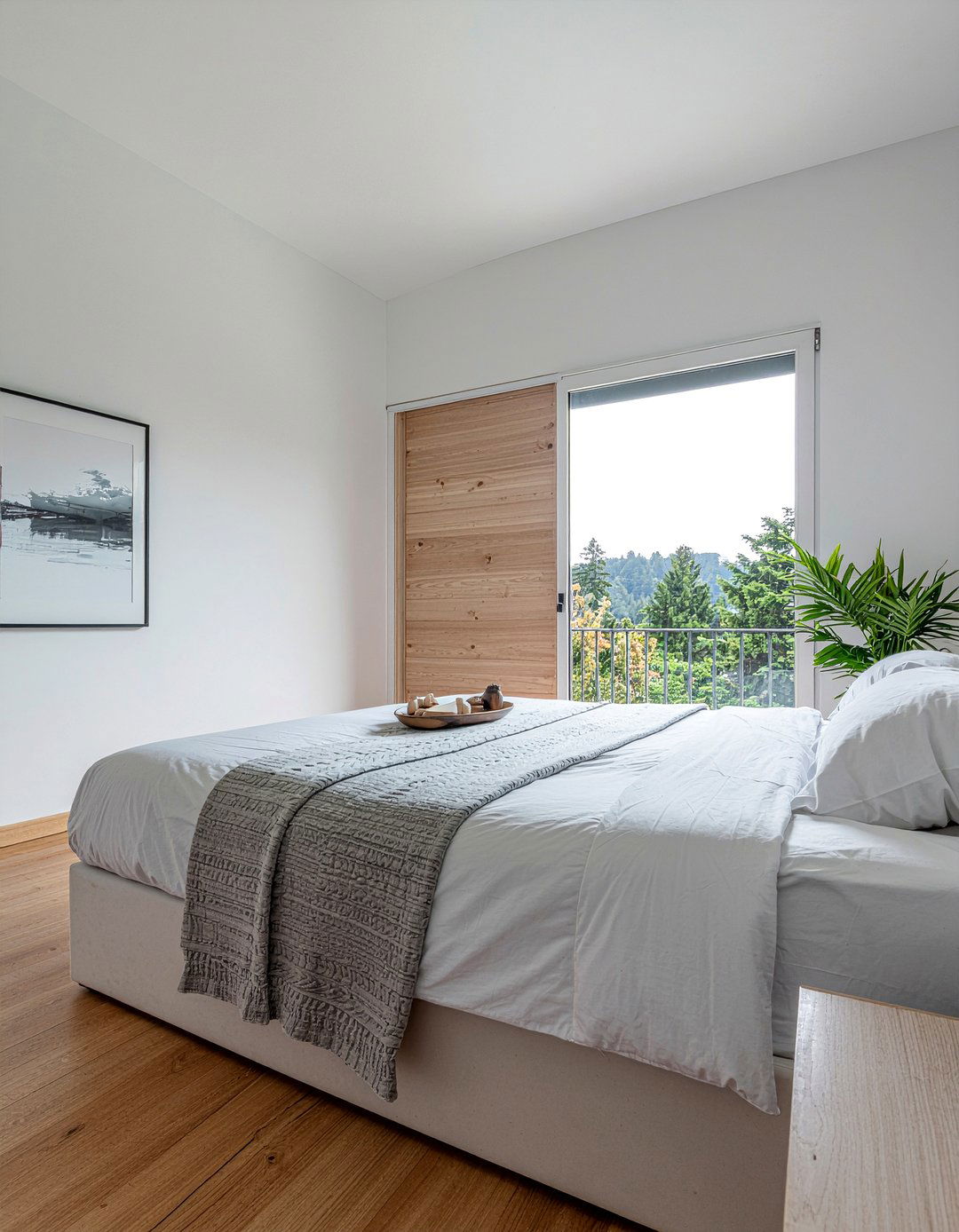 Sliding Wood Door - 30 zen bedroom ideas