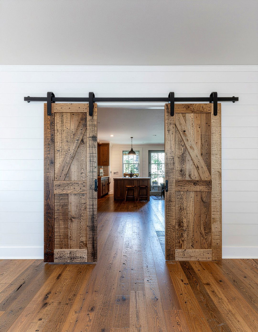 Sliding barn kitchen doors - 30 kitchen door ideas