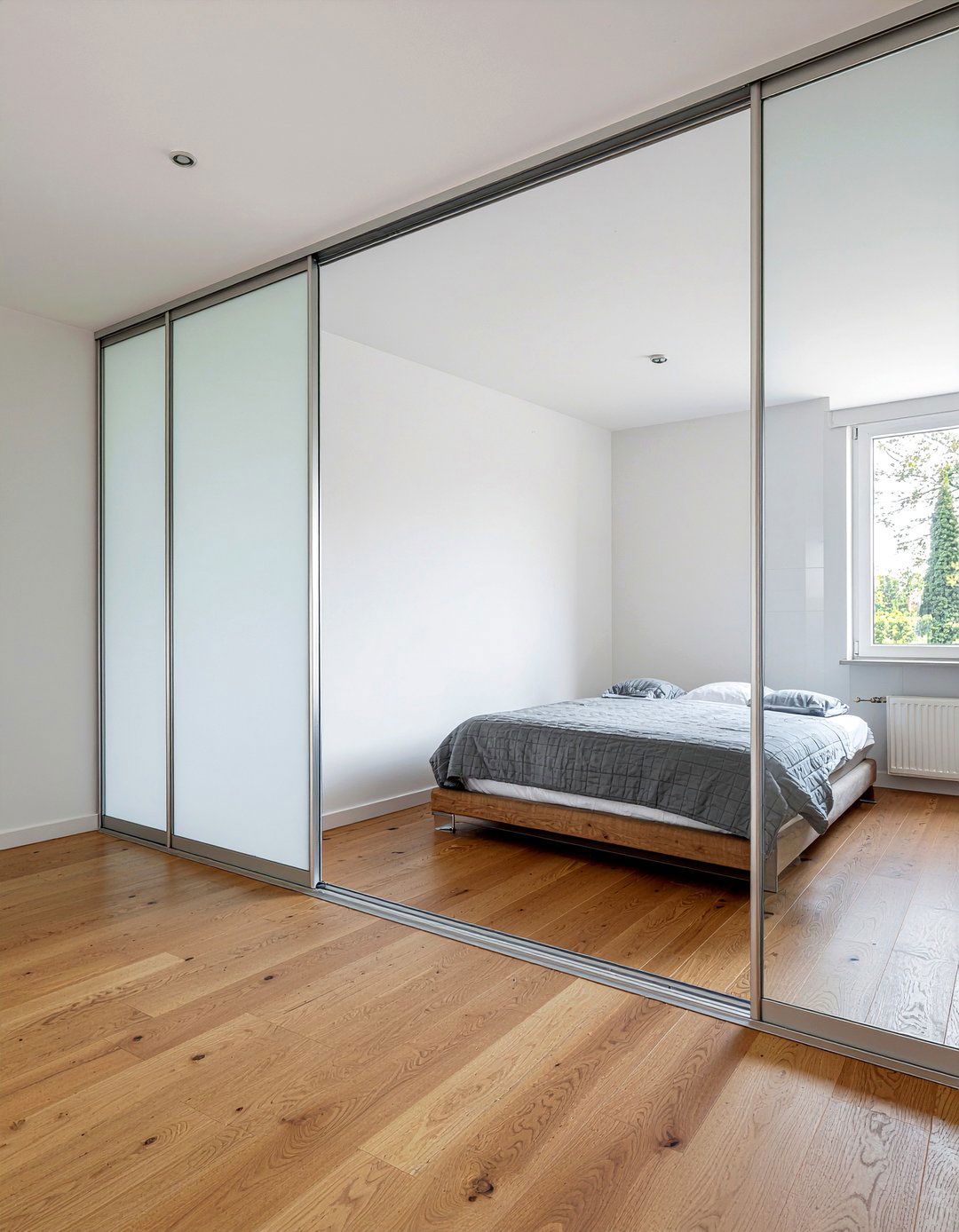Sliding door wardrobe - 30 bedroom built-in ideas