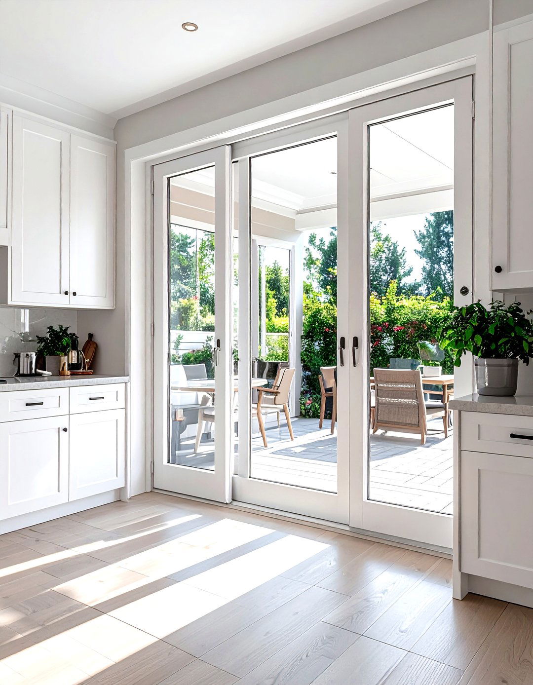 Sliding glass kitchen french door - 30 kitchen French door ideas
