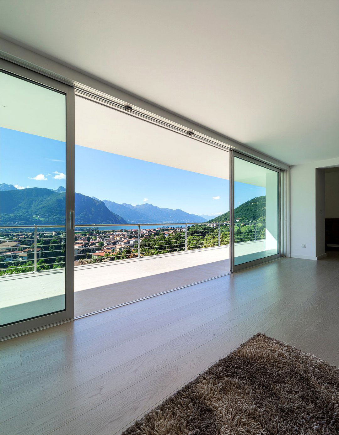 Sliding glass room partition - 30 living room screen ideas