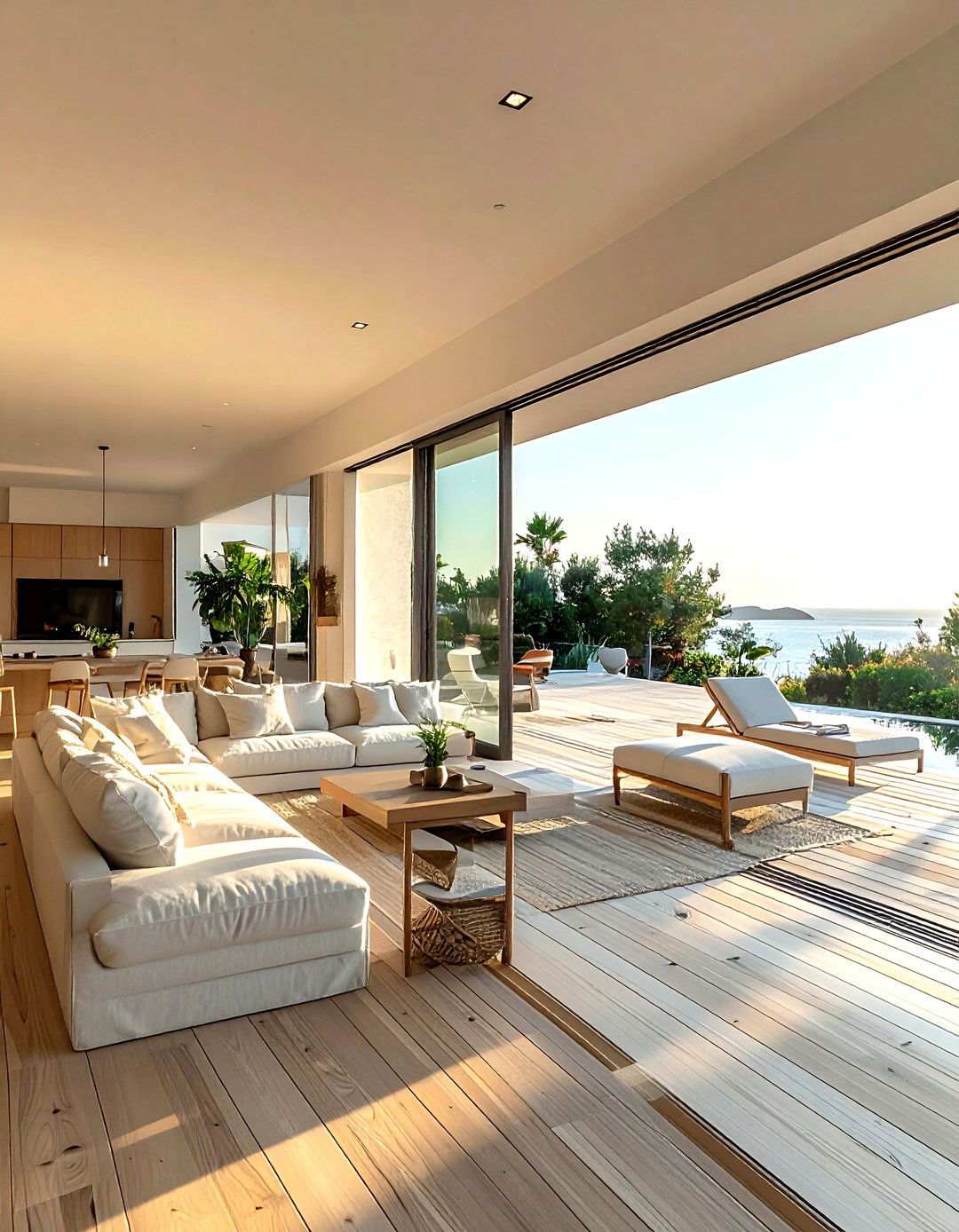 Sliding glass wall - 30 living room window design ideas