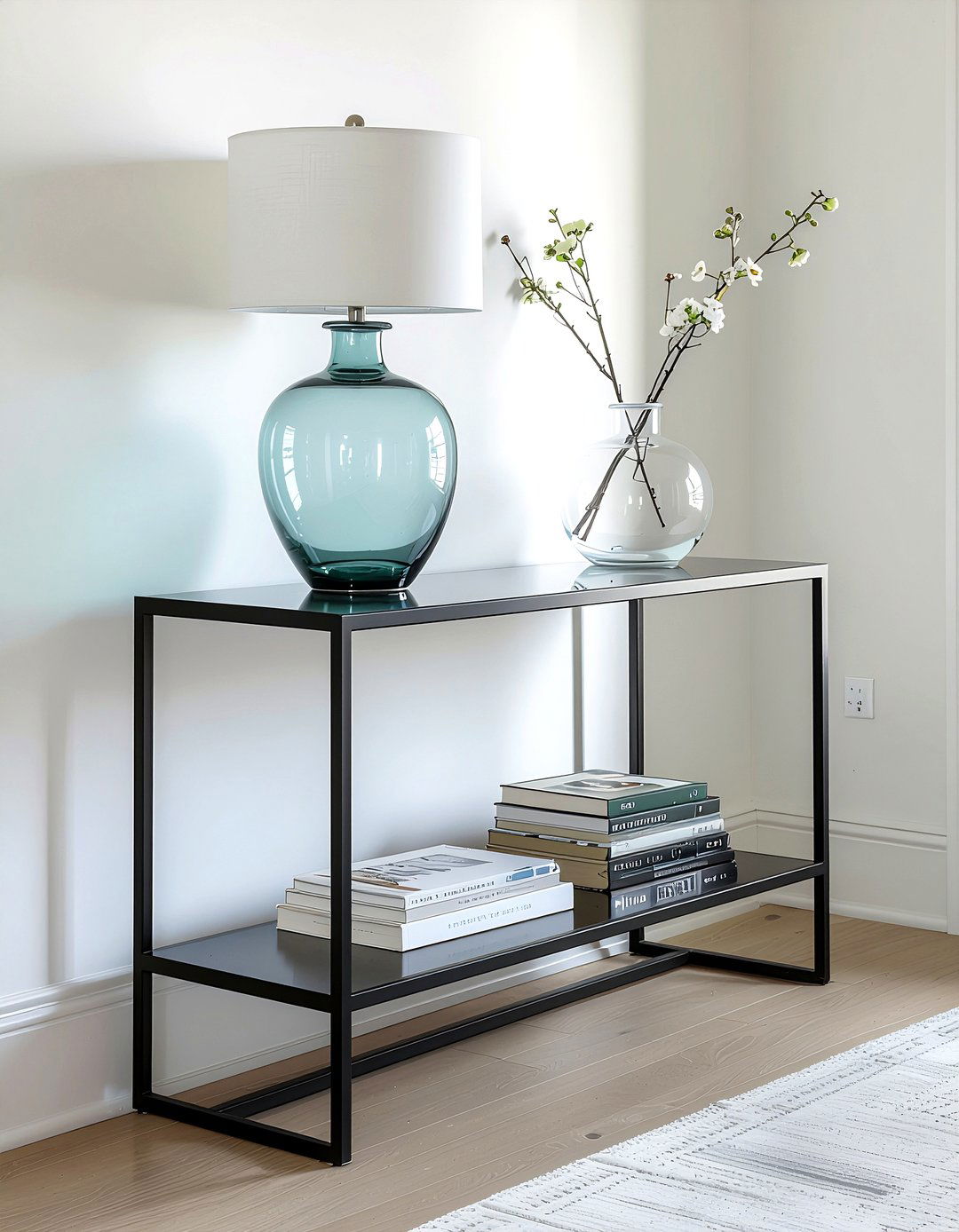 Slim Console Table - 30 entryway storage ideas