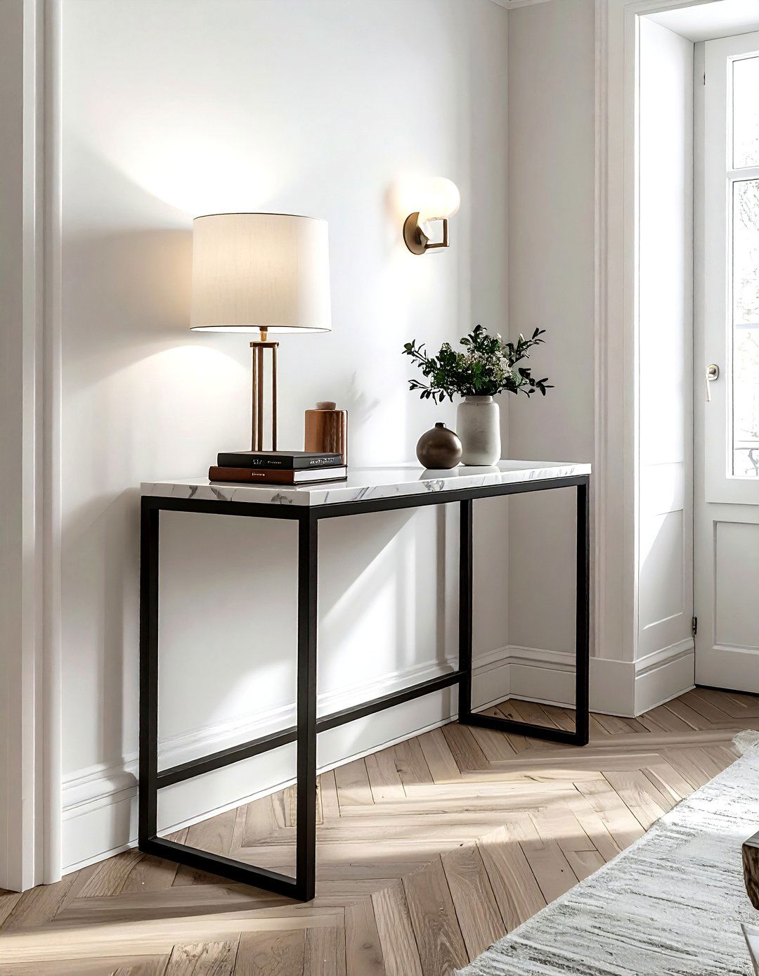 Slim Console Table - 30 dining room storage hacks