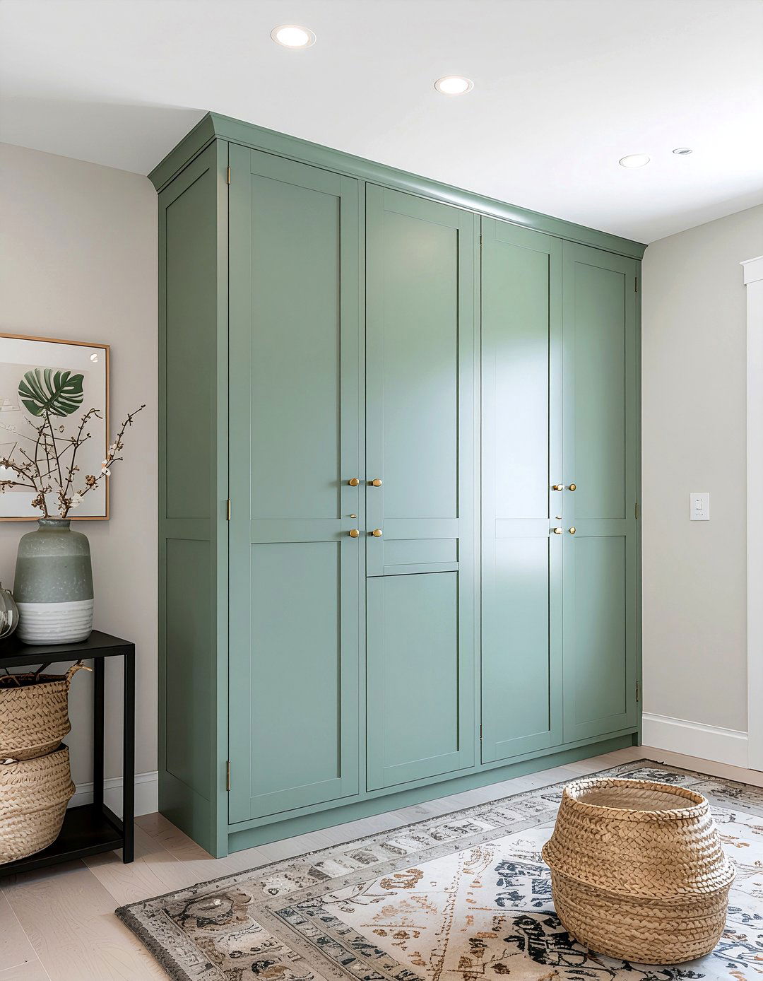 Slim Hallway Cabinet - 30 entryway storage ideas