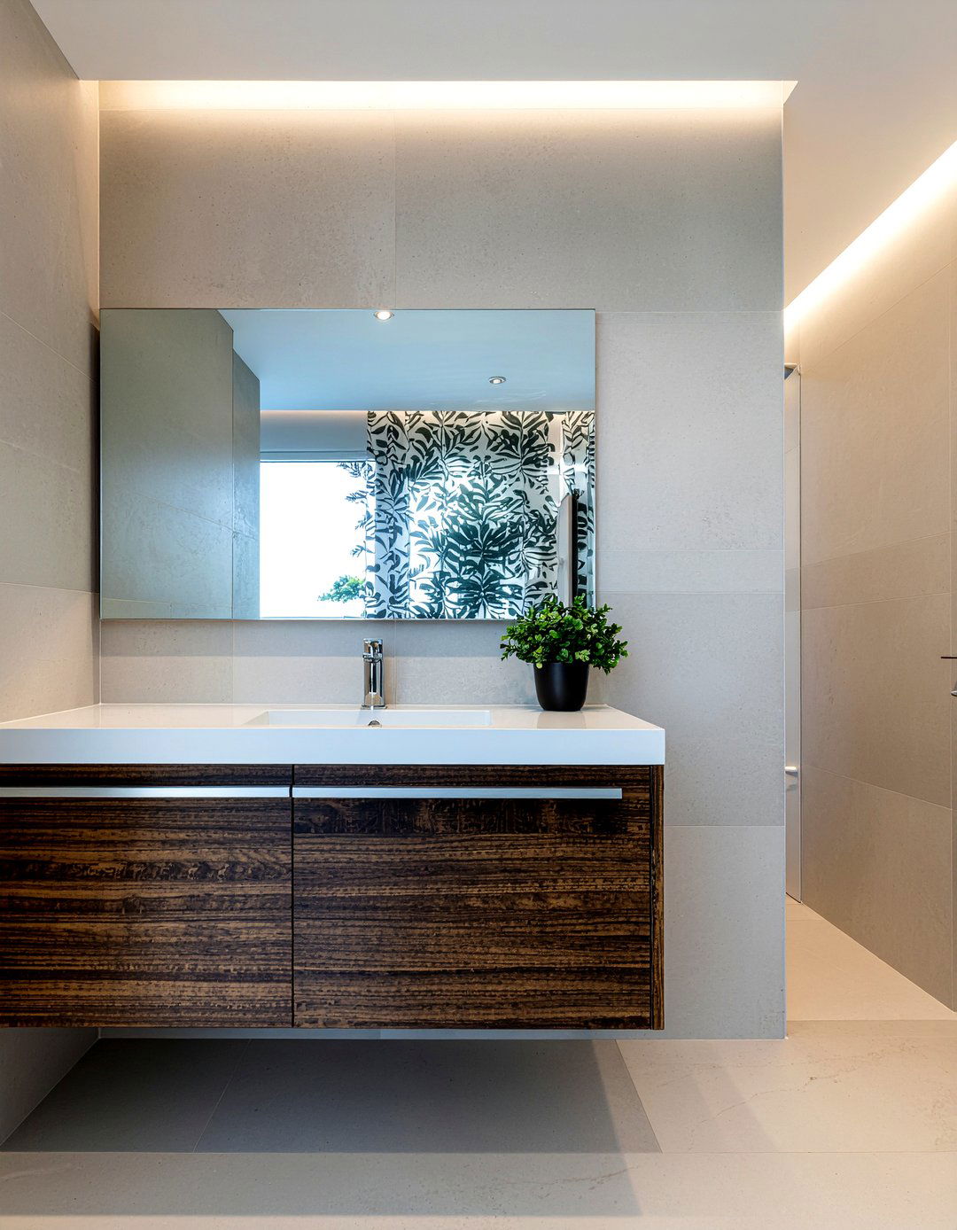 Slim bathroom mirror TV - 30 bathroom mirror TV ideas