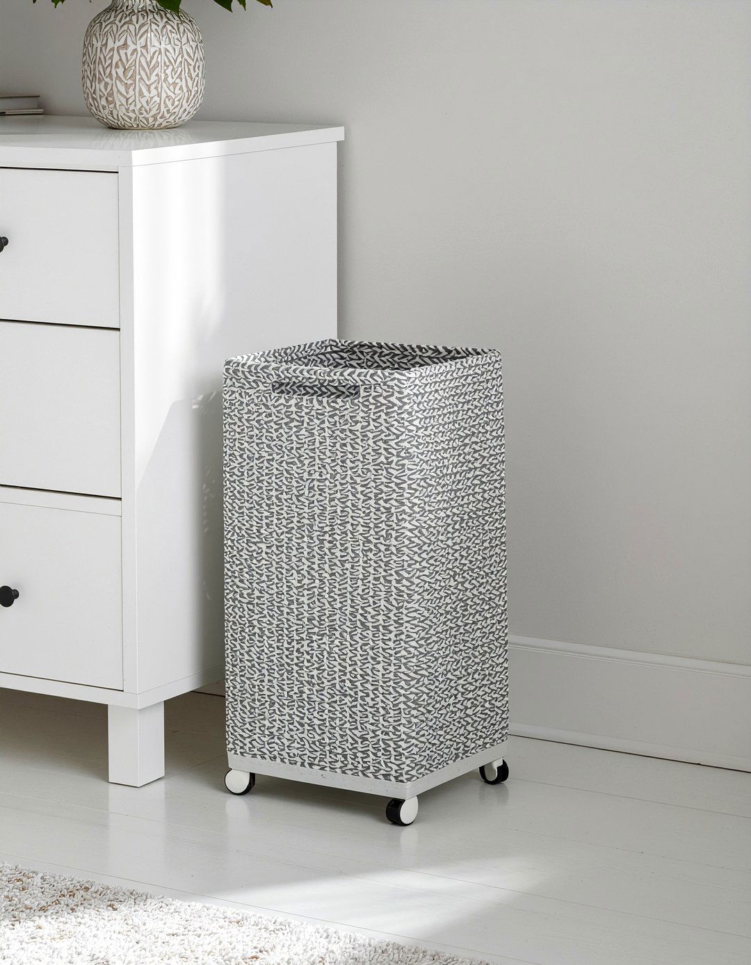 Slim rolling laundry basket - 30 bedroom laundry hampers