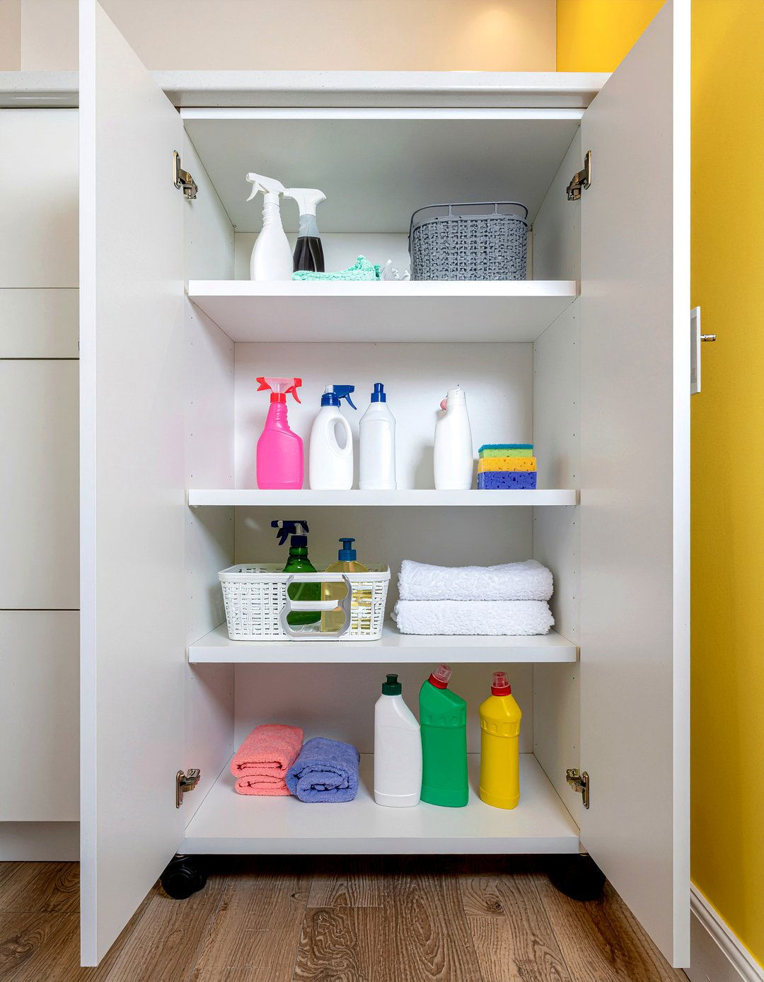 Slim slide out pantry - 30 bathroom shelving unit ideas