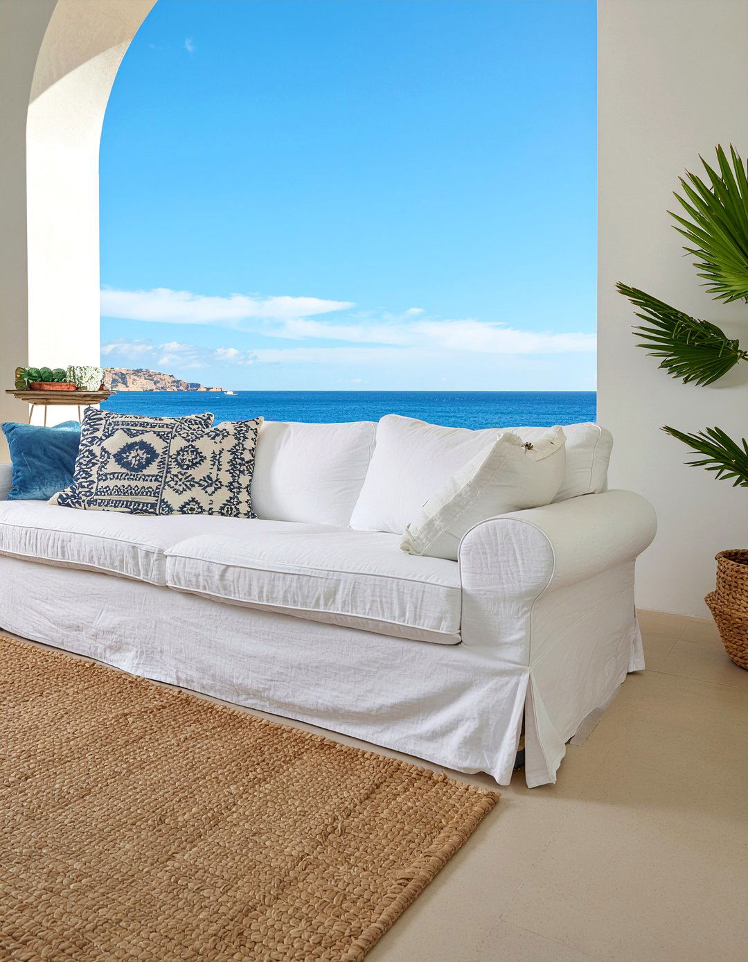 Slipcover Sofa - 30 dust-free living room ideas