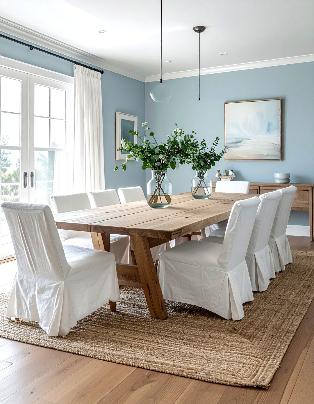 Slipcovered Chair Dining Room - 30 Charleston dining room ideas