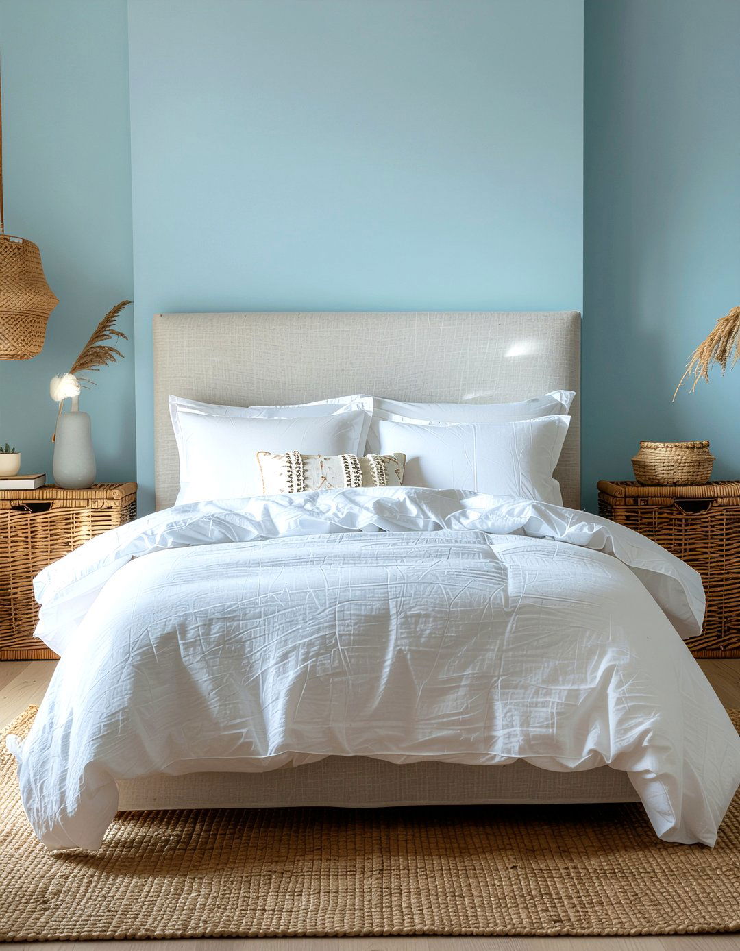 Slipcovered Headboard - 30 bedroom upholstered headboards