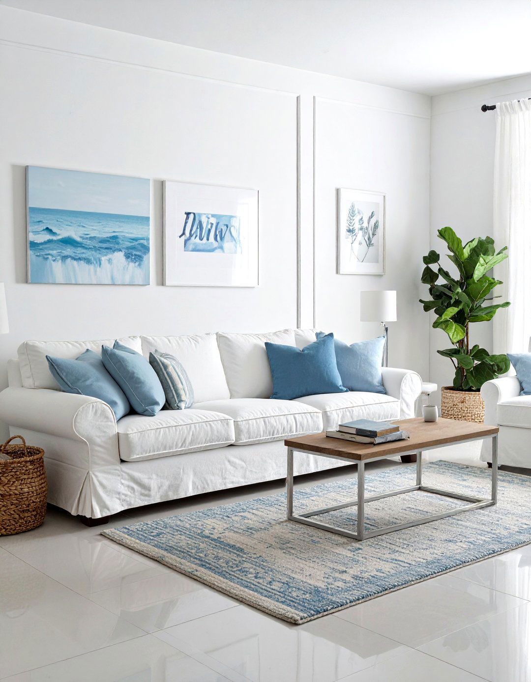 Slipcovered Living Room Seating - 30 easy-clean decor ideas