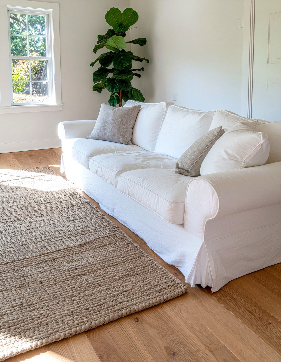 Slipcovered Sofa - 30 living room cottage furniture ideas