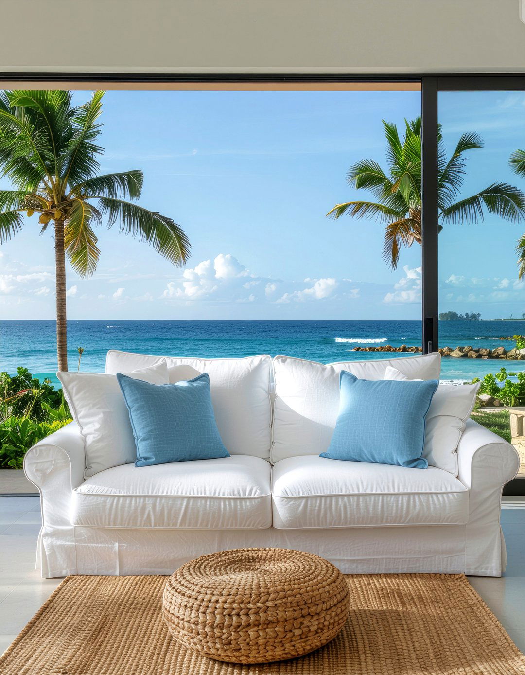 Slipcovers - 30 low cost living room ideas