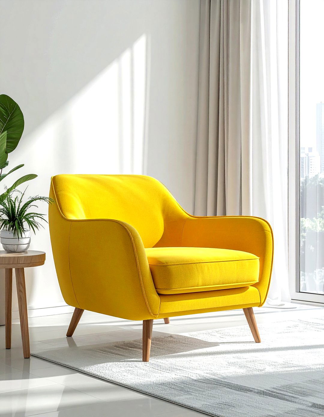 Slipper chair for small spaces - 30 living room side chair ideas