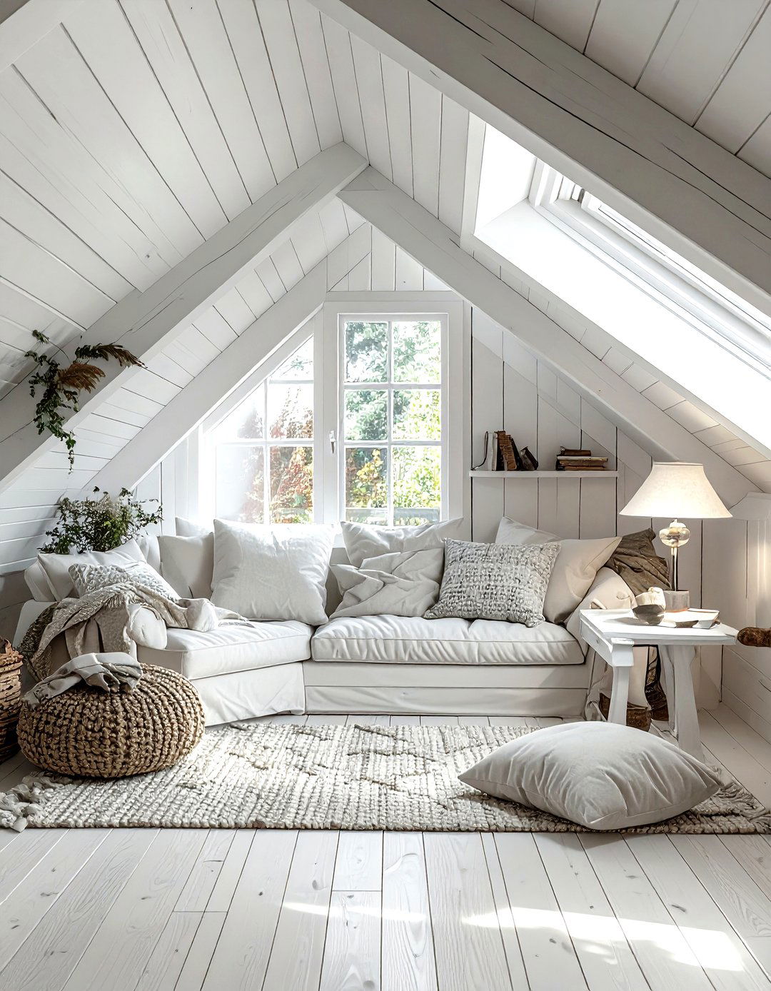 Sloped Ceiling - 30 living room ceiling designs