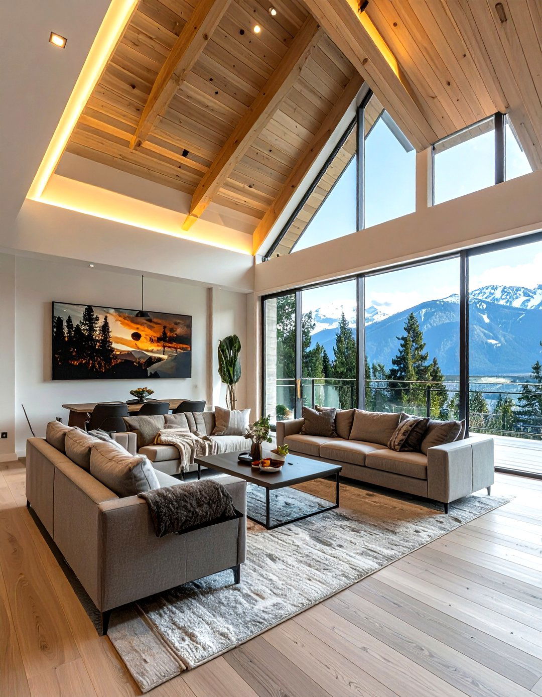 Sloped Ceiling Recessed Lighting - 30 living room recessed lighting ideas