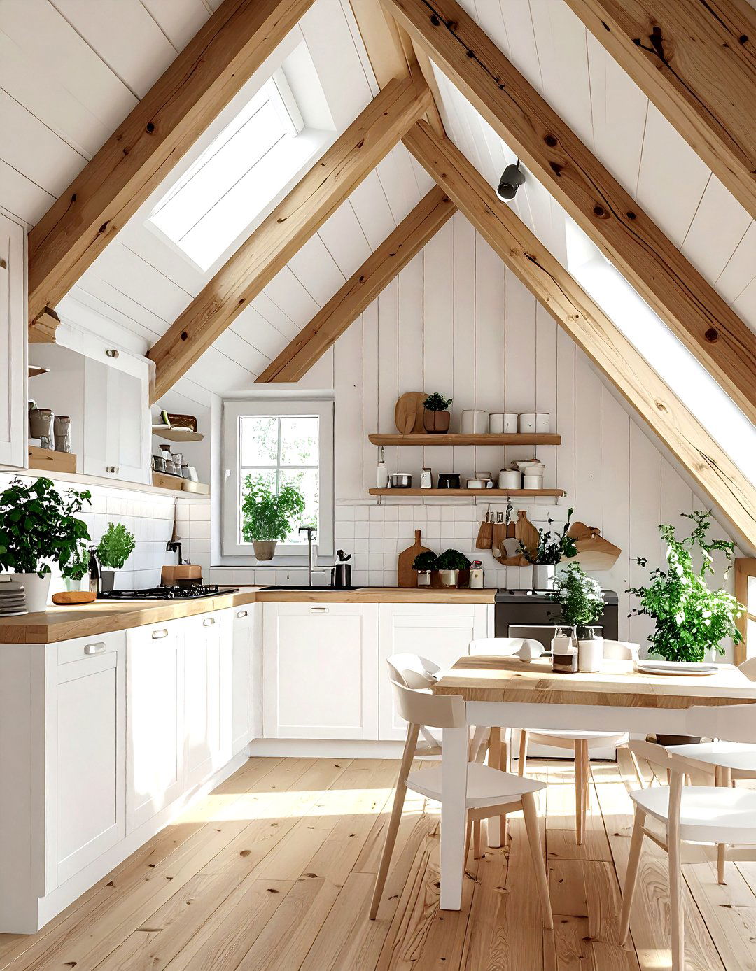 Sloped attic tongue and groove kitchen - 30 kitchen tongue and groove ceiling ideas