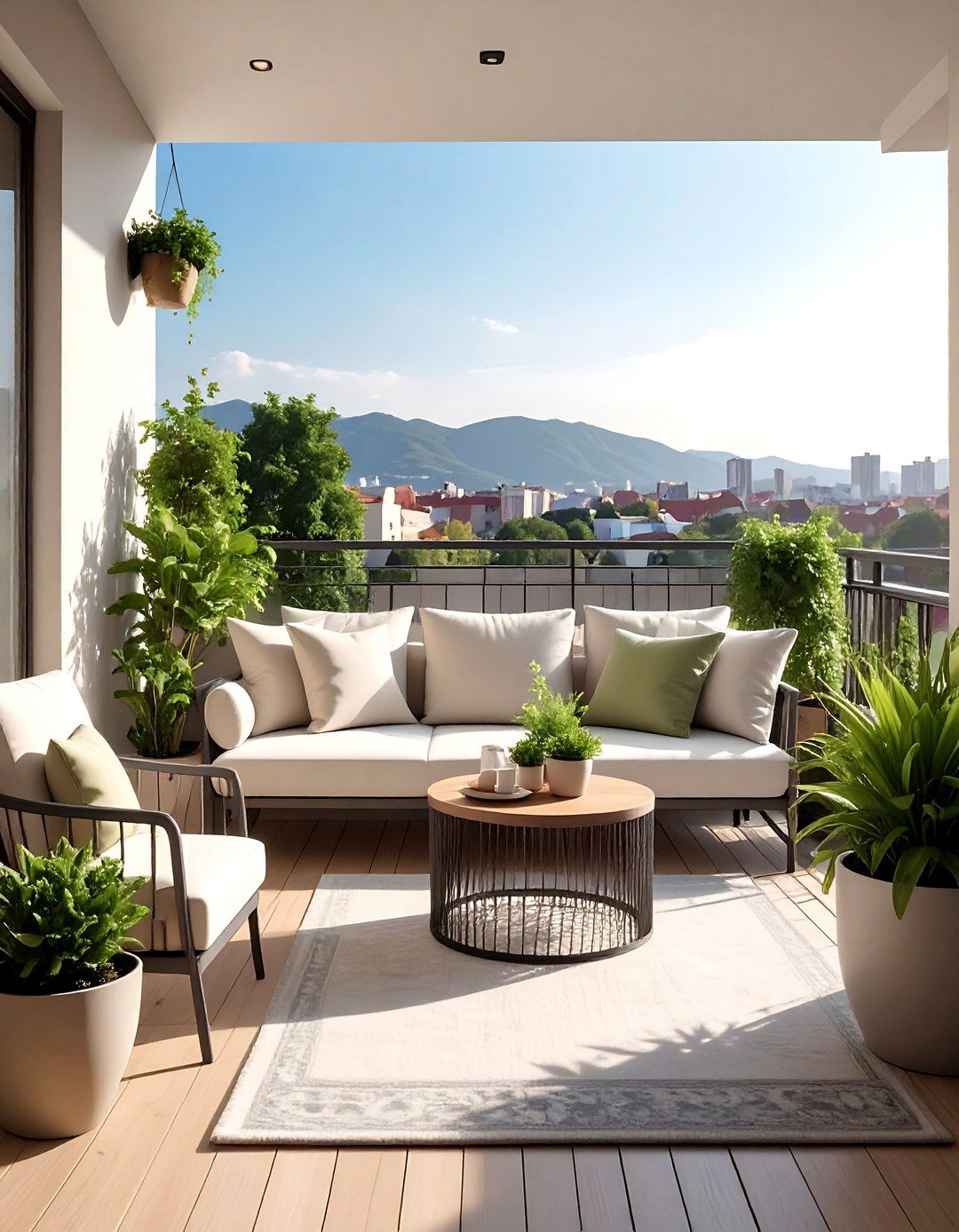 Small Airy Balcony - 30 airy decor ideas