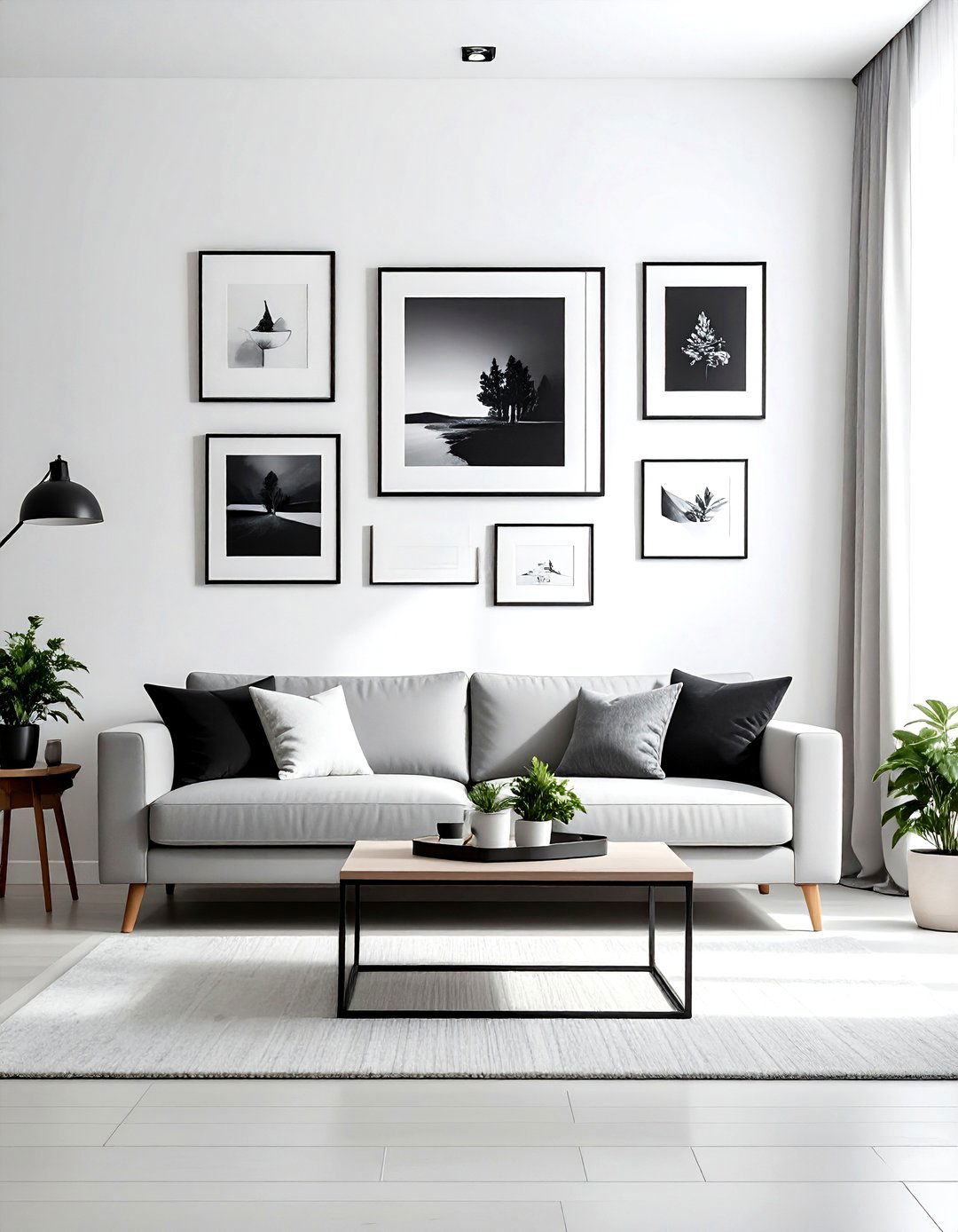 Small Apartment Gallery Wall - 30 studio apartment decor ideas