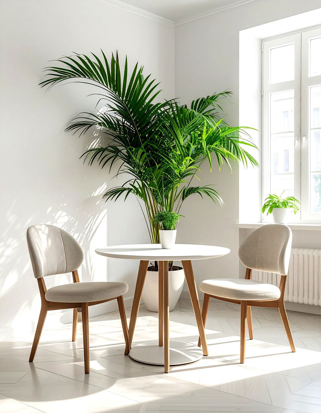 Small Apartment Palm Corner - 30 dining room palm ideas