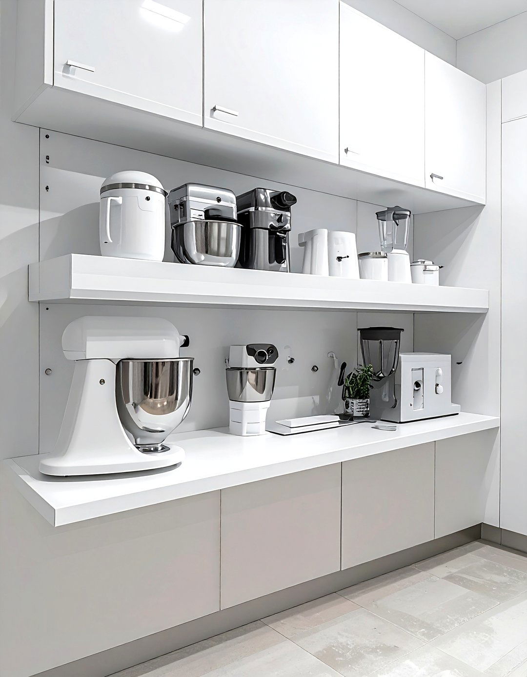 Small Appliance Shelf - 30 kitchen closet organization