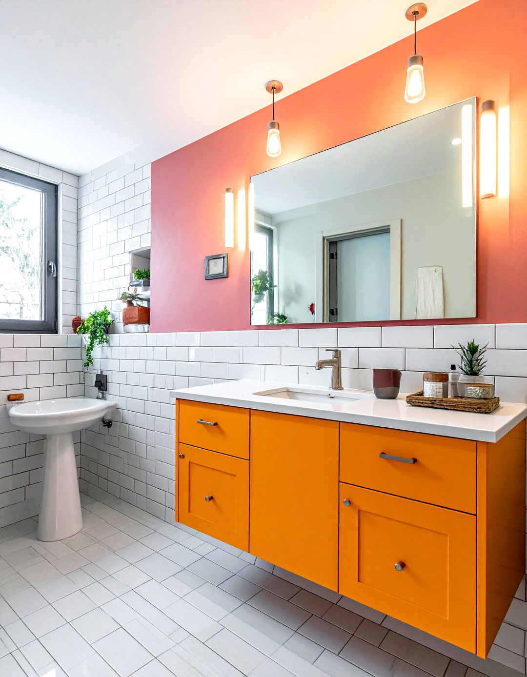 Small Bathroom Beveled Subway Tile Layout - 30 beveled subway tile bathroom ideas