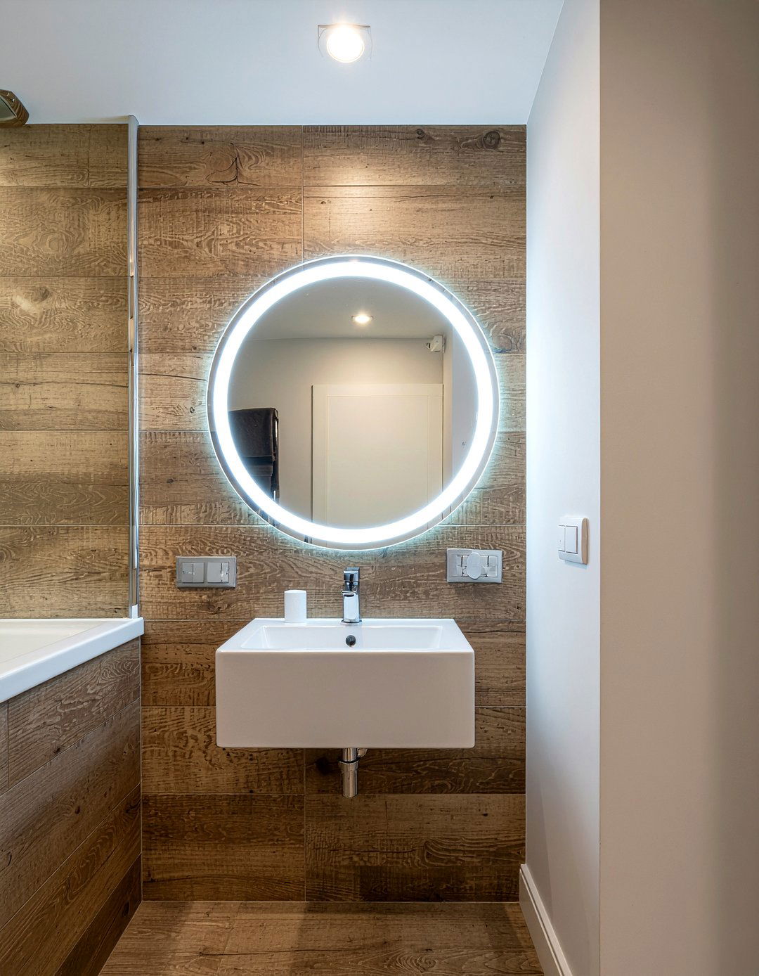 Small Bathroom Mirror - 30 lighted mirror bathroom ideas