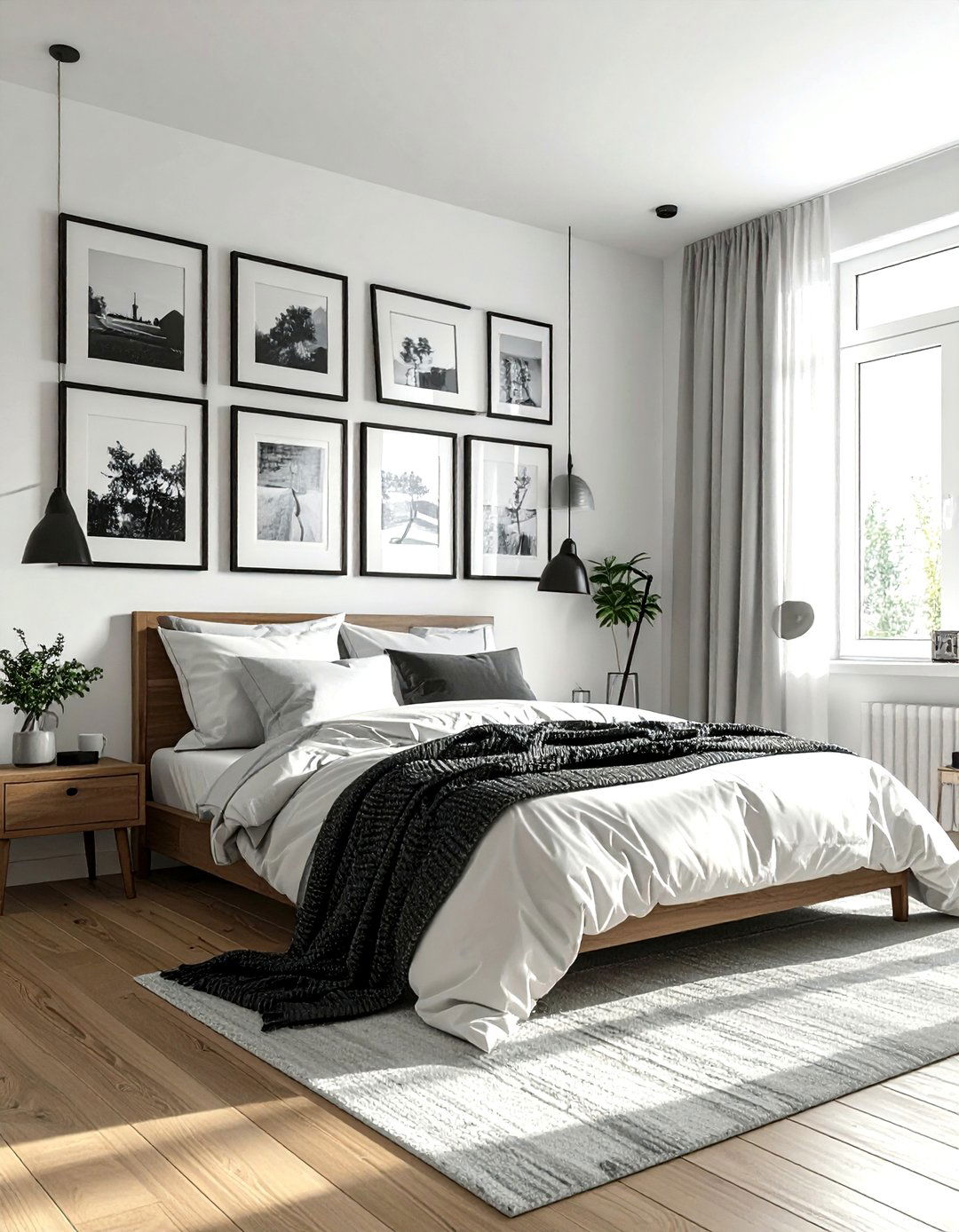 Small Bedroom Gallery Wall - 30 small bedroom ideas