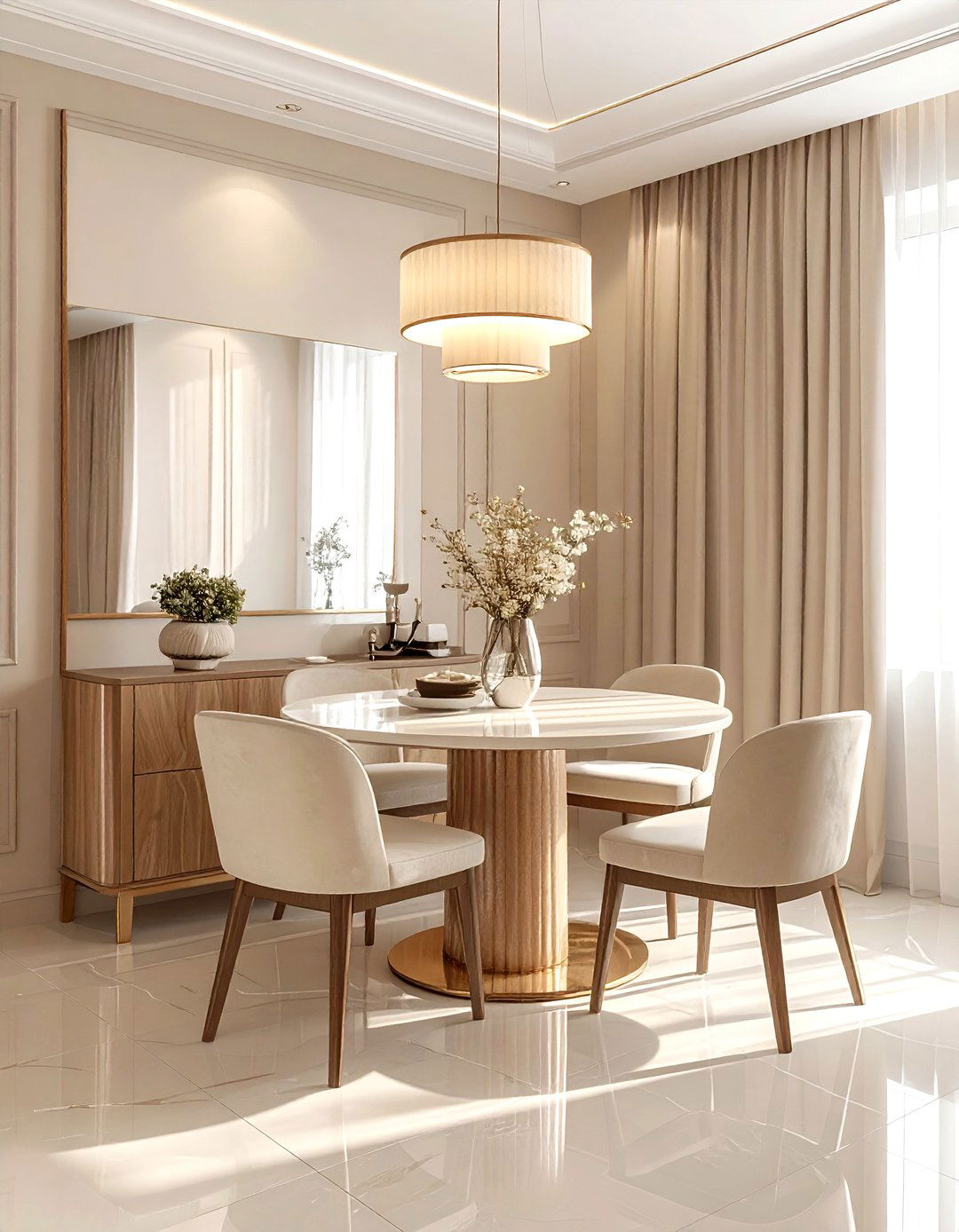 Small Beige Dining Room - 30 beige dining room decor ideas