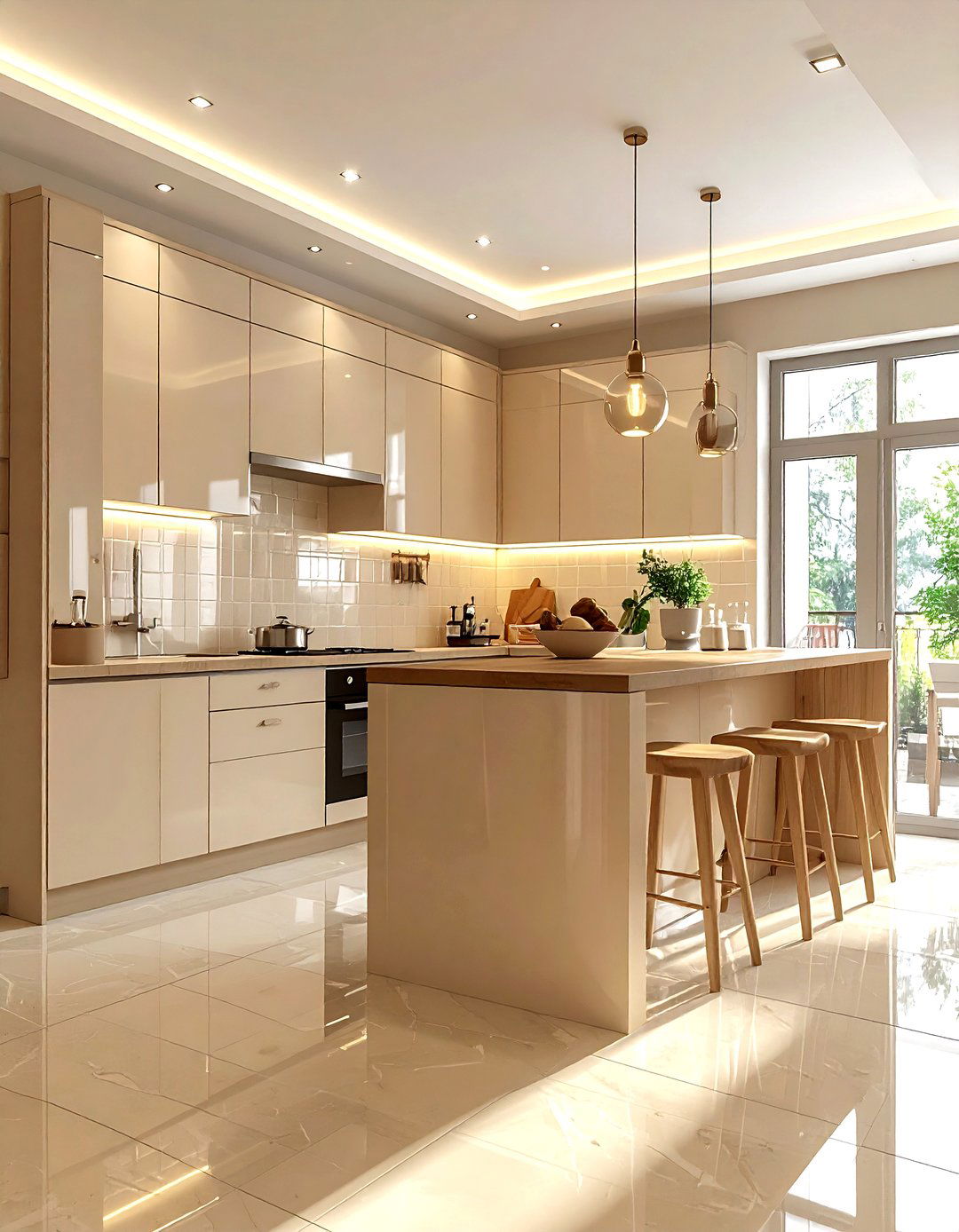 Small Beige Kitchen - 30 warm beige kitchen ideas