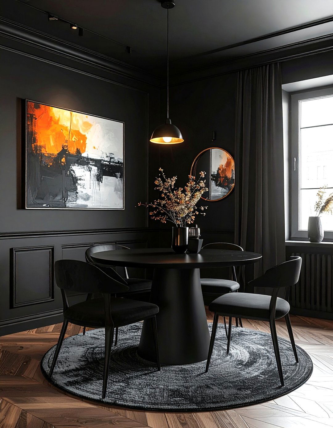 Small Black Dining Room - 30 black dining room ideas
