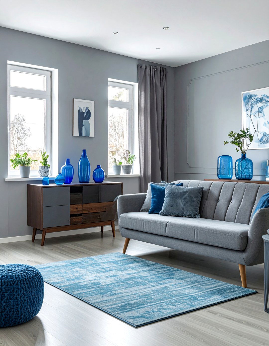 Small Blue And Gray Living Room - 30 blue and gray living room ideas