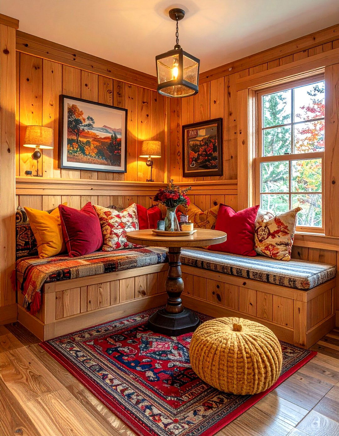 Small Cabin Nook - 30 lodge dining room ideas