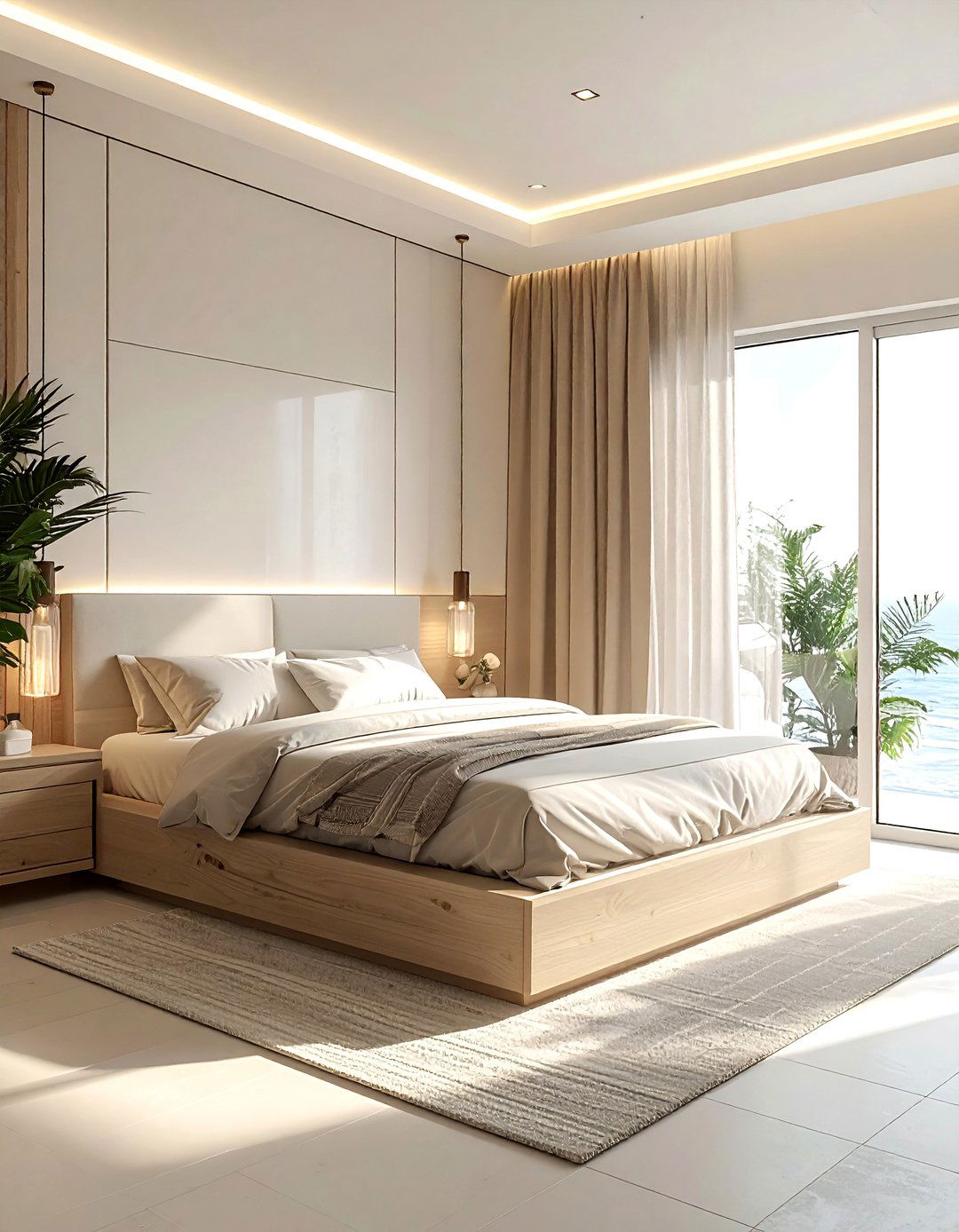 Small Coastal Bedroom - 30 coastal beige bedroom ideas