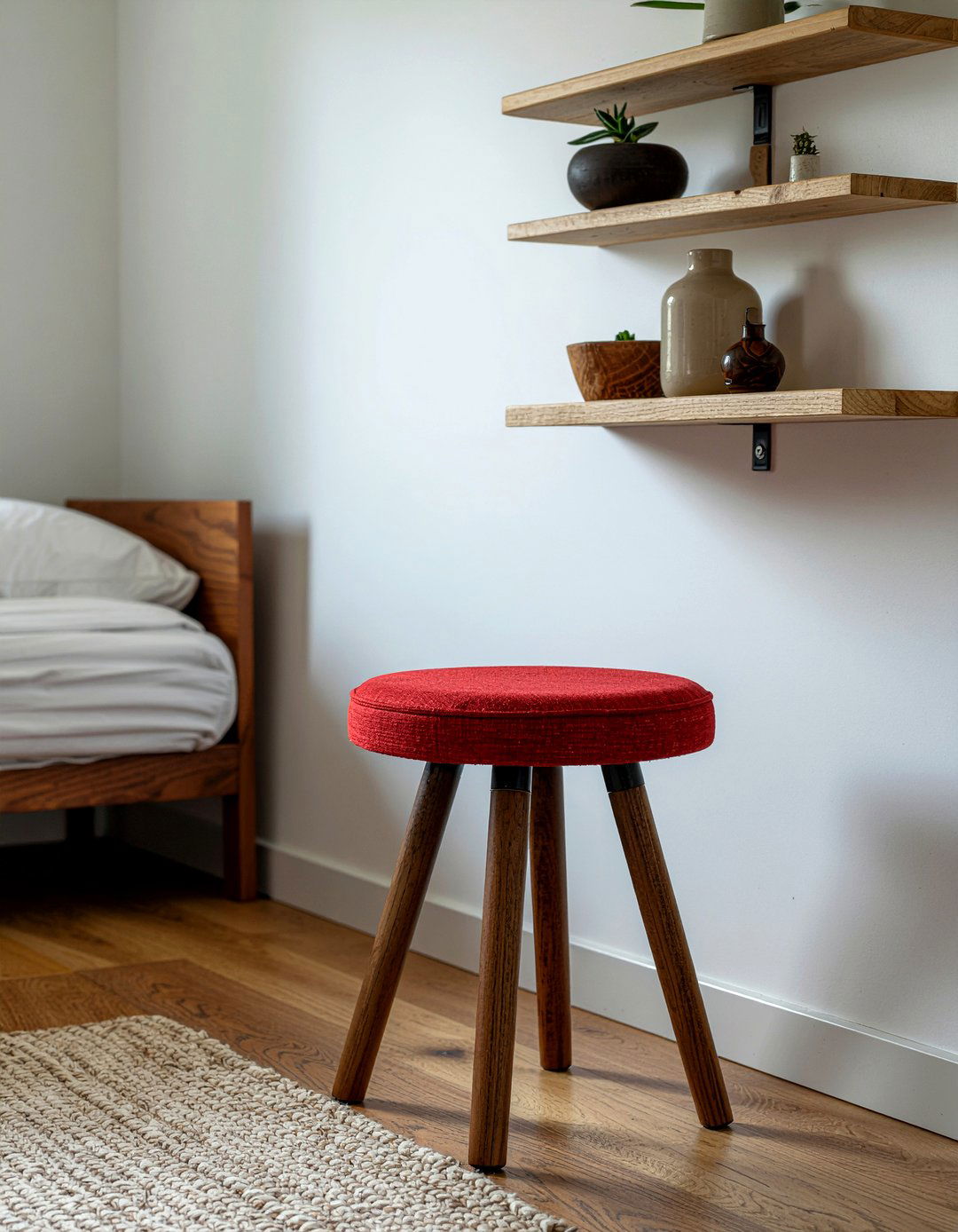 Small Compact Stool - 30 bedroom vanity stools