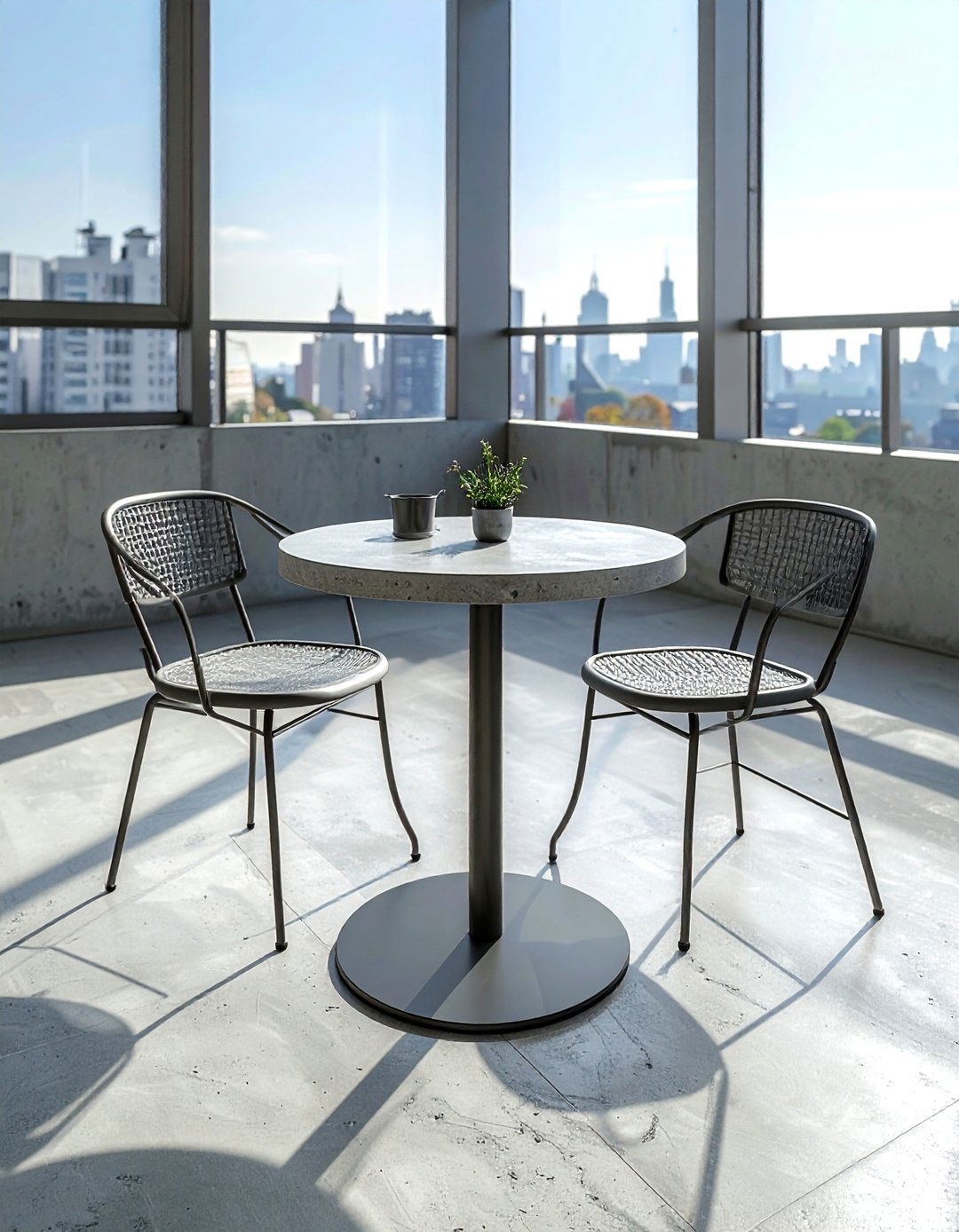 Small Concrete Apartment Table - 30 concrete dining table ideas