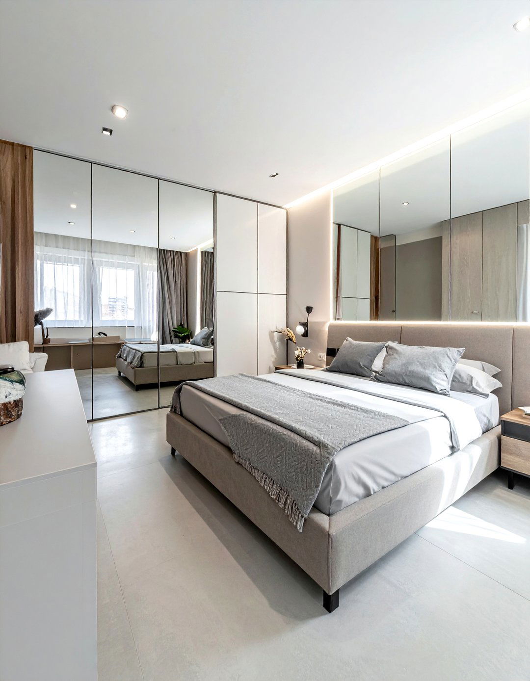 Small Concrete Bedroom - 30 polished concrete bedroom ideas