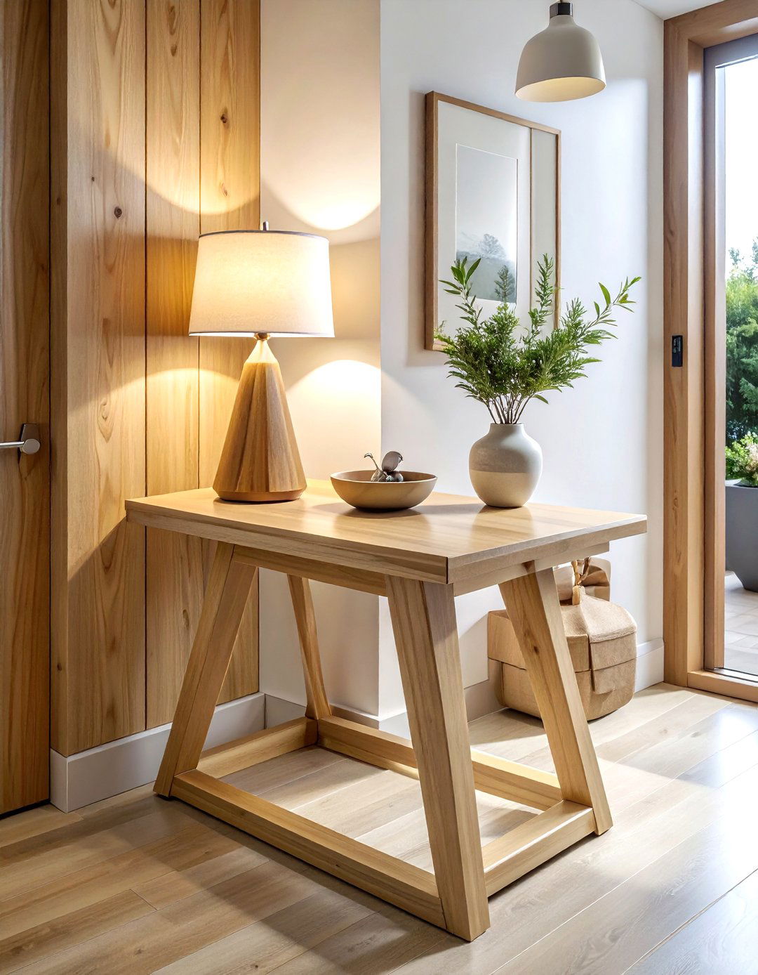 Small Corner Hallway Table - 30 living room hallway table ideas