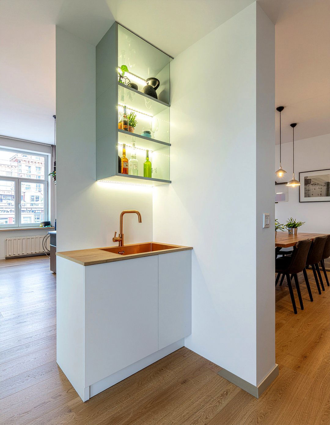 Small Corner Wet Bar - 30 dining room wet bar ideas