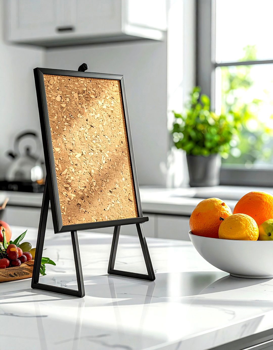 Small Countertop Easel Board - 30 kitchen bulletin board ideas