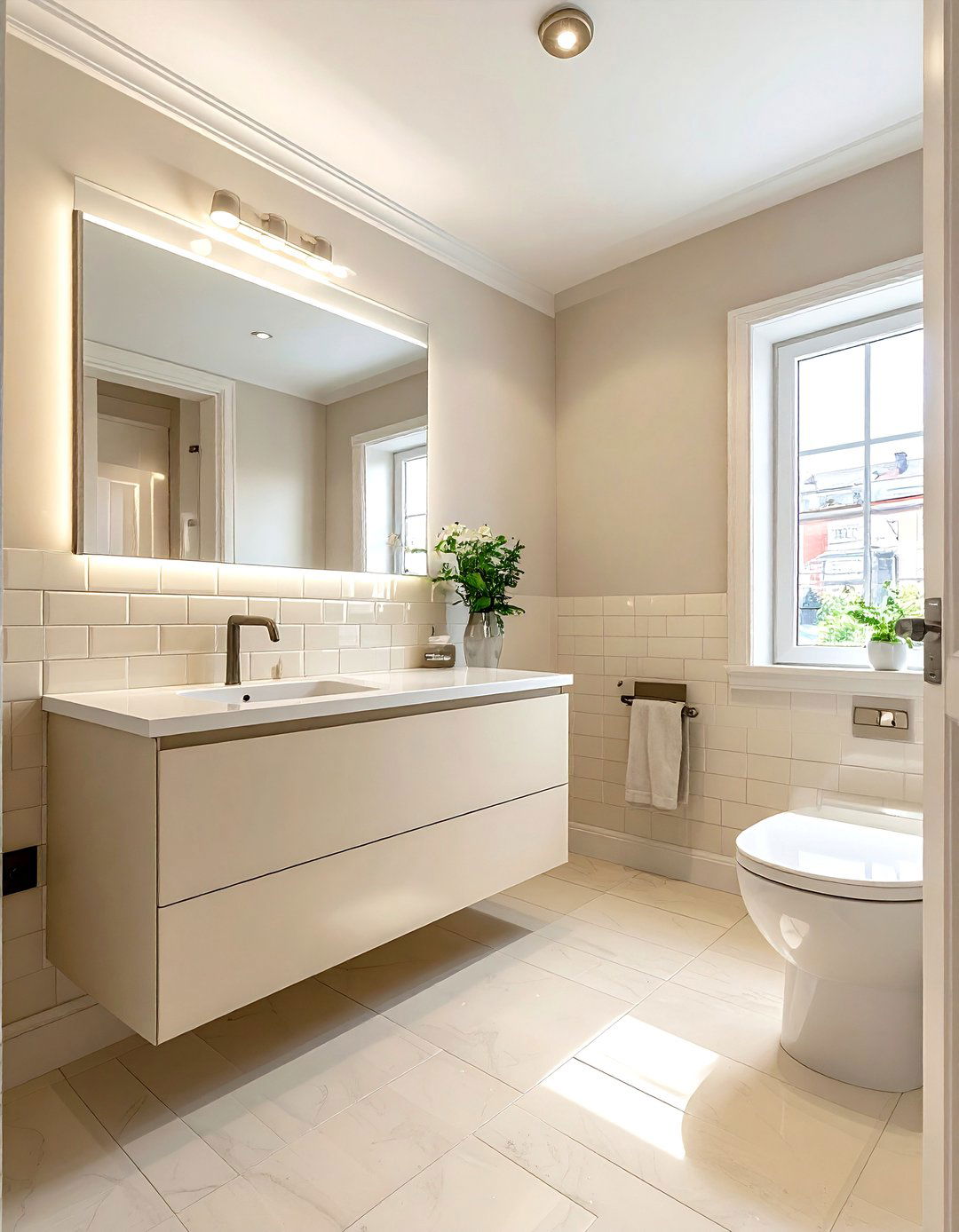 Small Cream Bathroom - 30 cream bathroom decor ideas